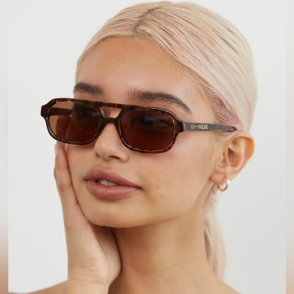 Anthropologie Lu Goldie Sofia Sunglasses